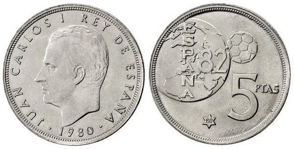 5 pesetas 1980
