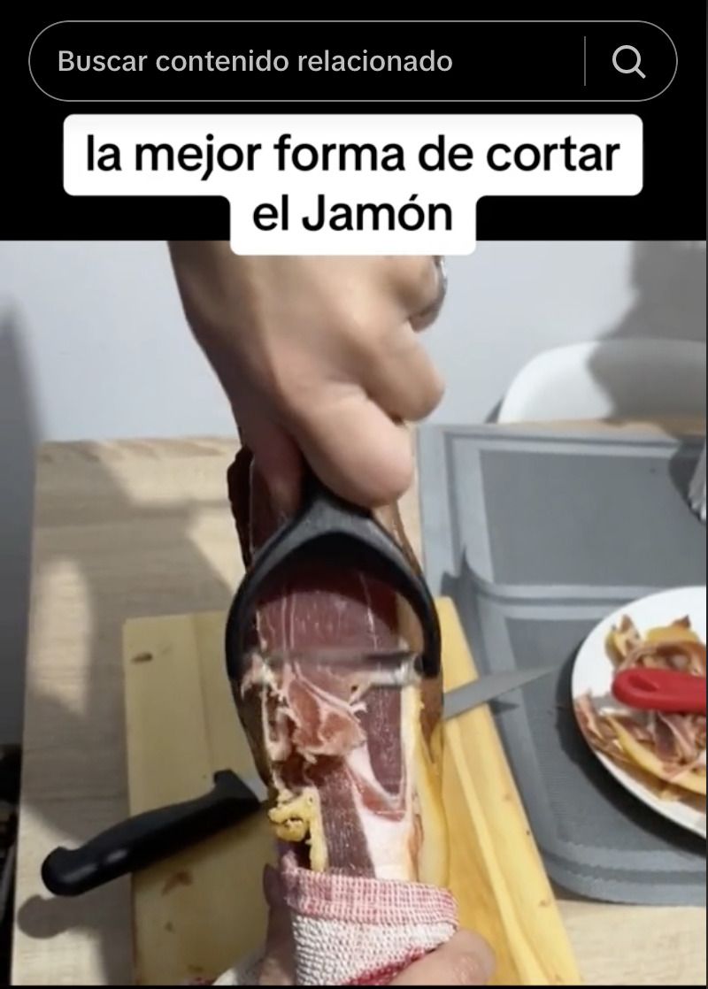 Cómo cortar el jamón