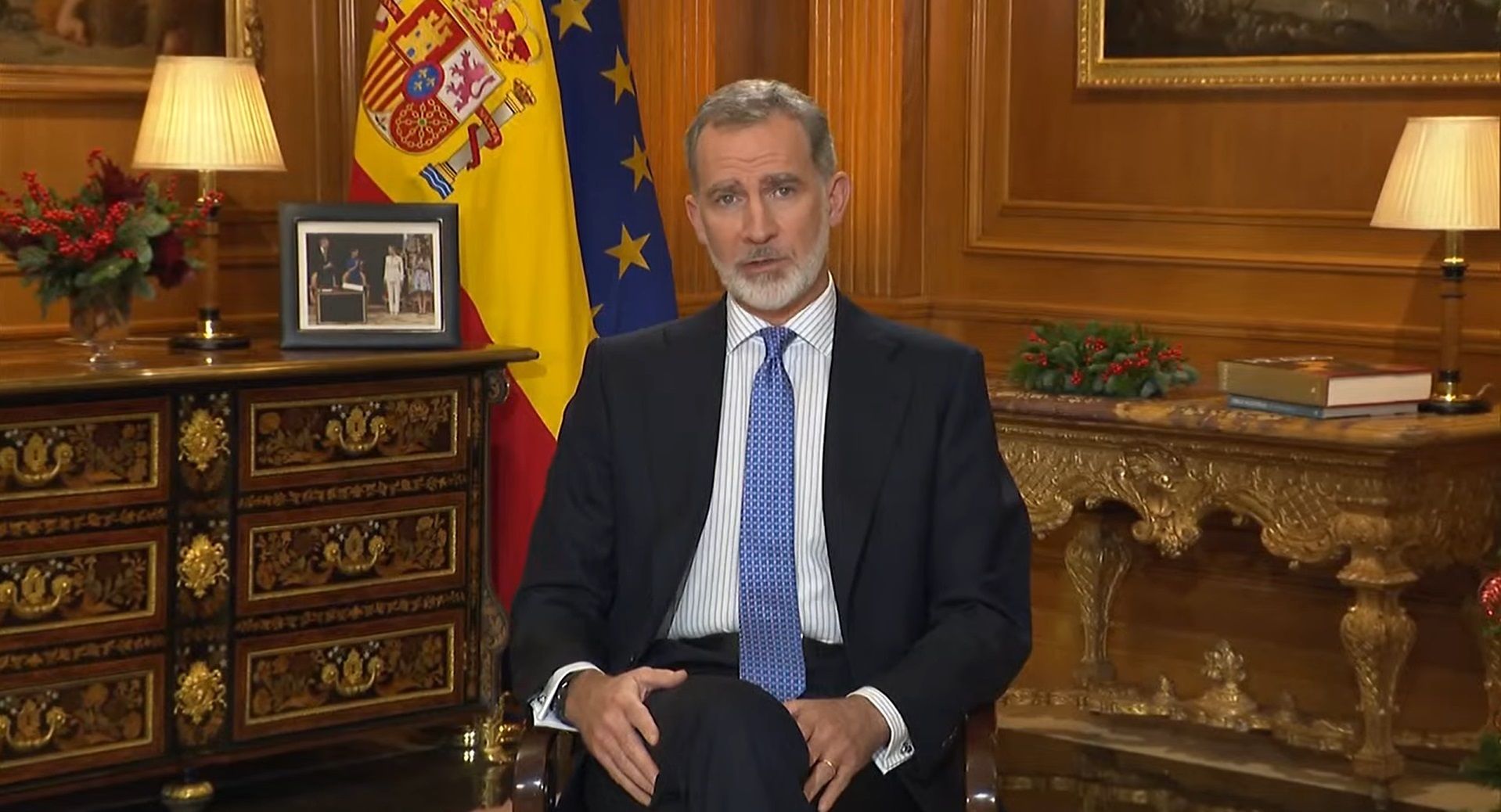 EuropaPress 5655369 rey felipe vi ofrece tradicional discurso nochebuena zarzuela madrid espana