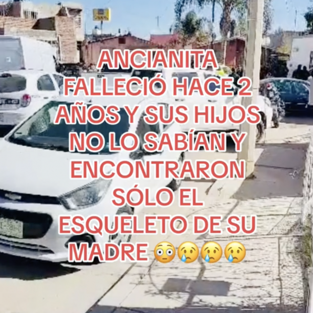 Visitaron a su madre tras dos años sin verla sin saber que había fallecido hacía meses. Foto: TikTok Visitaron a su madre tras dos años sin verla sin saber que había fallecido hacía meses. Foto: TikTok