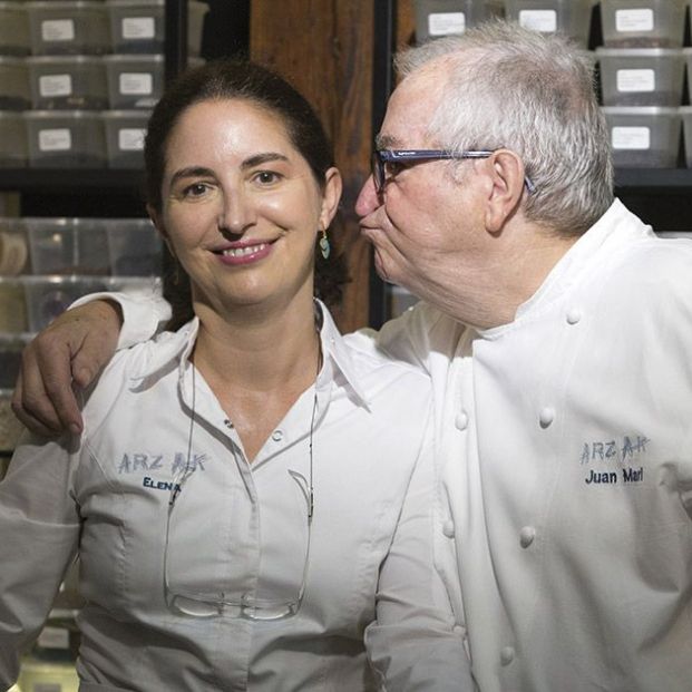 Juan Mari Arzak y su hija Elena