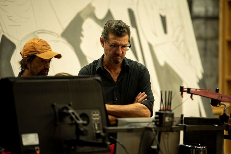 Julio Medem durante la grabación de 'Guernica' (Europa Press)