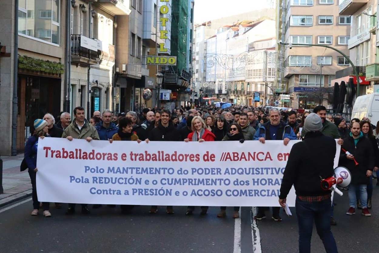 Los empleados de Abanca, en pie de guerra contra la entidad.Foto: EuropaPress