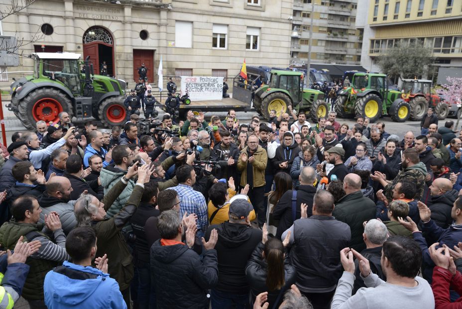 EuropaPress 5744924 varios agricultores llegan ourense manifestacion segunda jornada protestas