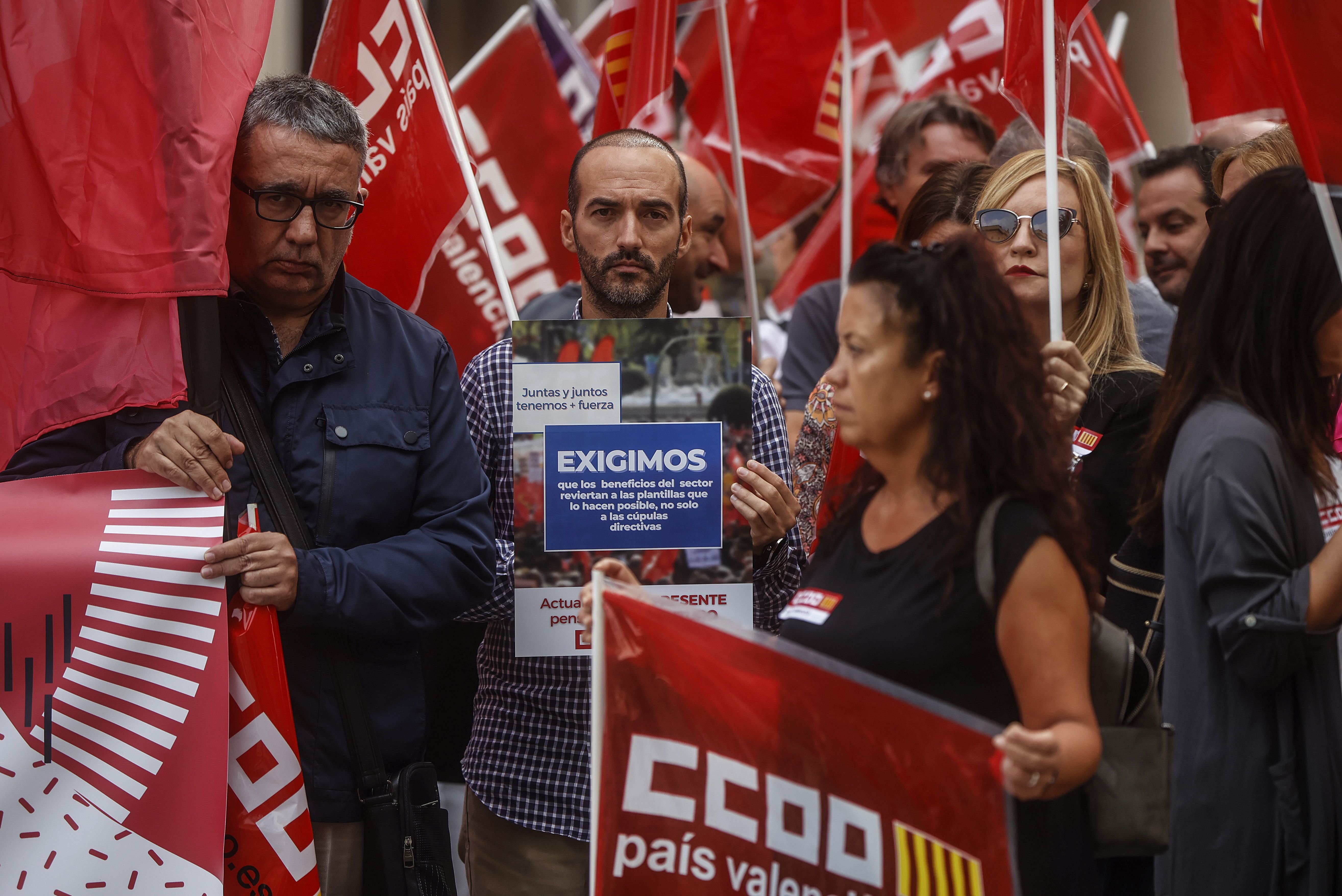 Los trabajadores de la banca se movilizan por un salario acorde con los beneficios del sector. Foto: EuropaPress