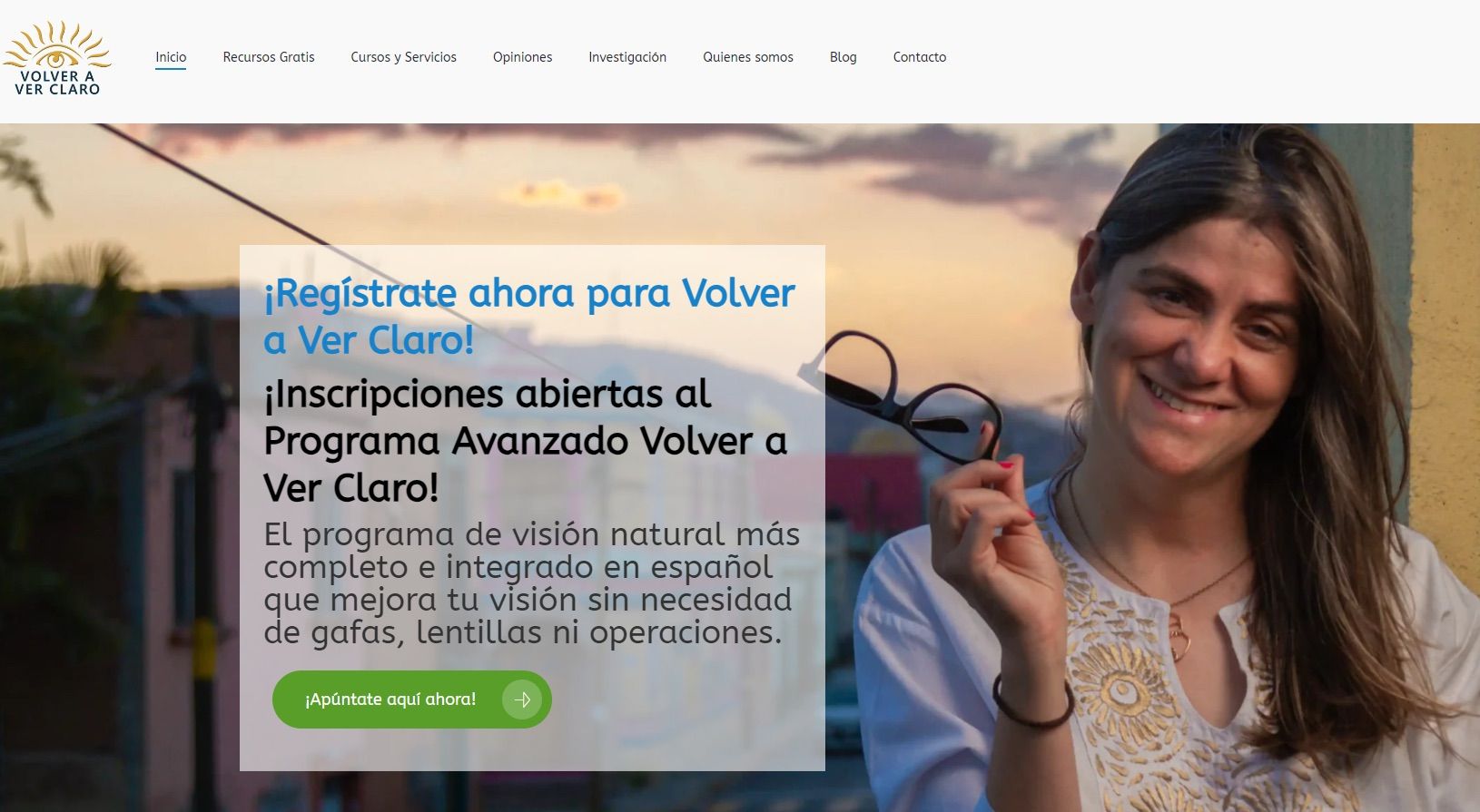 FACUA denuncia a una web que vende cursos 'milagrosos' para corregir problemas de visión