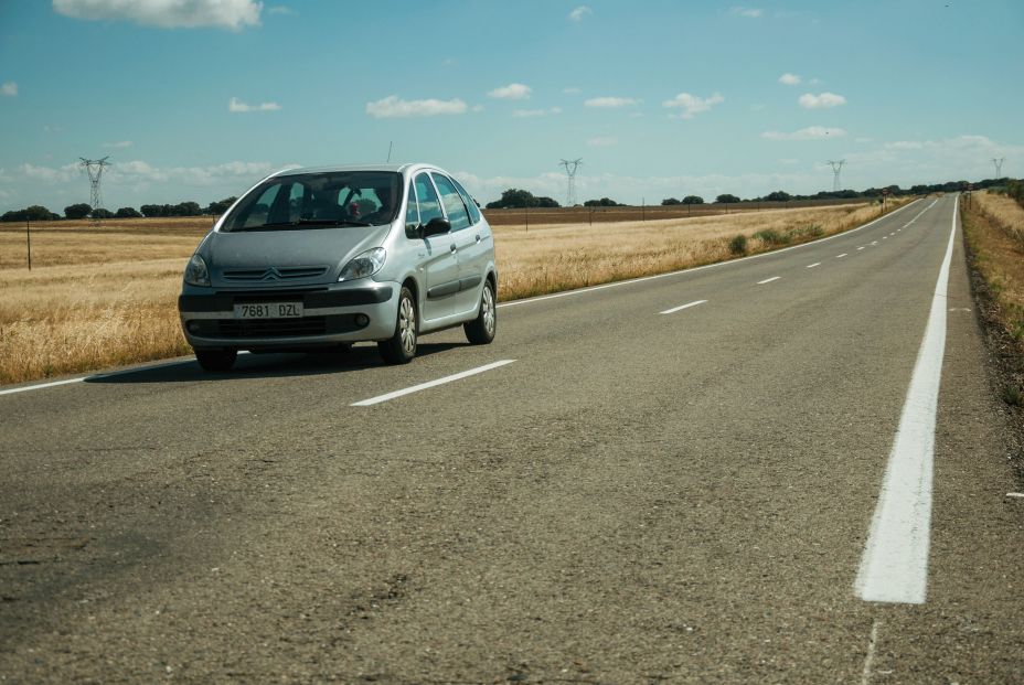 Coche, tráfico, carretera