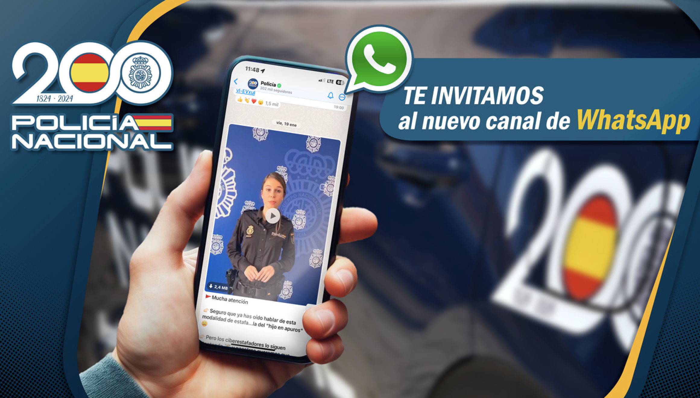 Cómo unirse al grupo de WhastApp de la Policía para estar al día de las ciberestafas