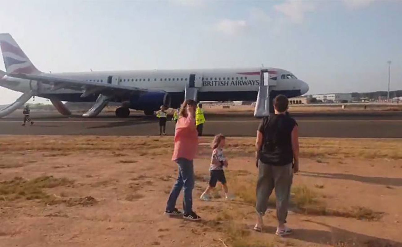 El pánico vivido en el avión de British Airways en Valencia grabado por un pasajero