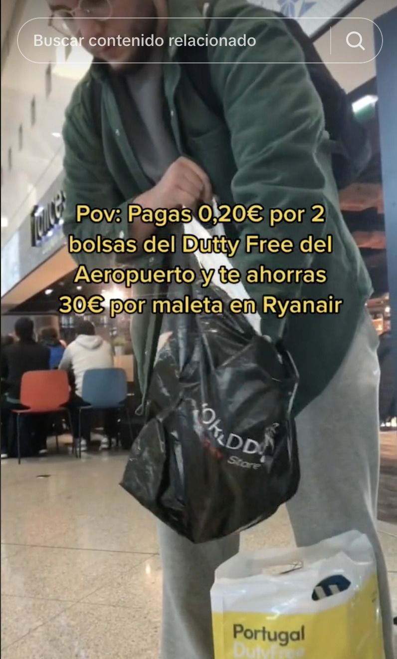 Truco bolsas avion Truco bolsas avion