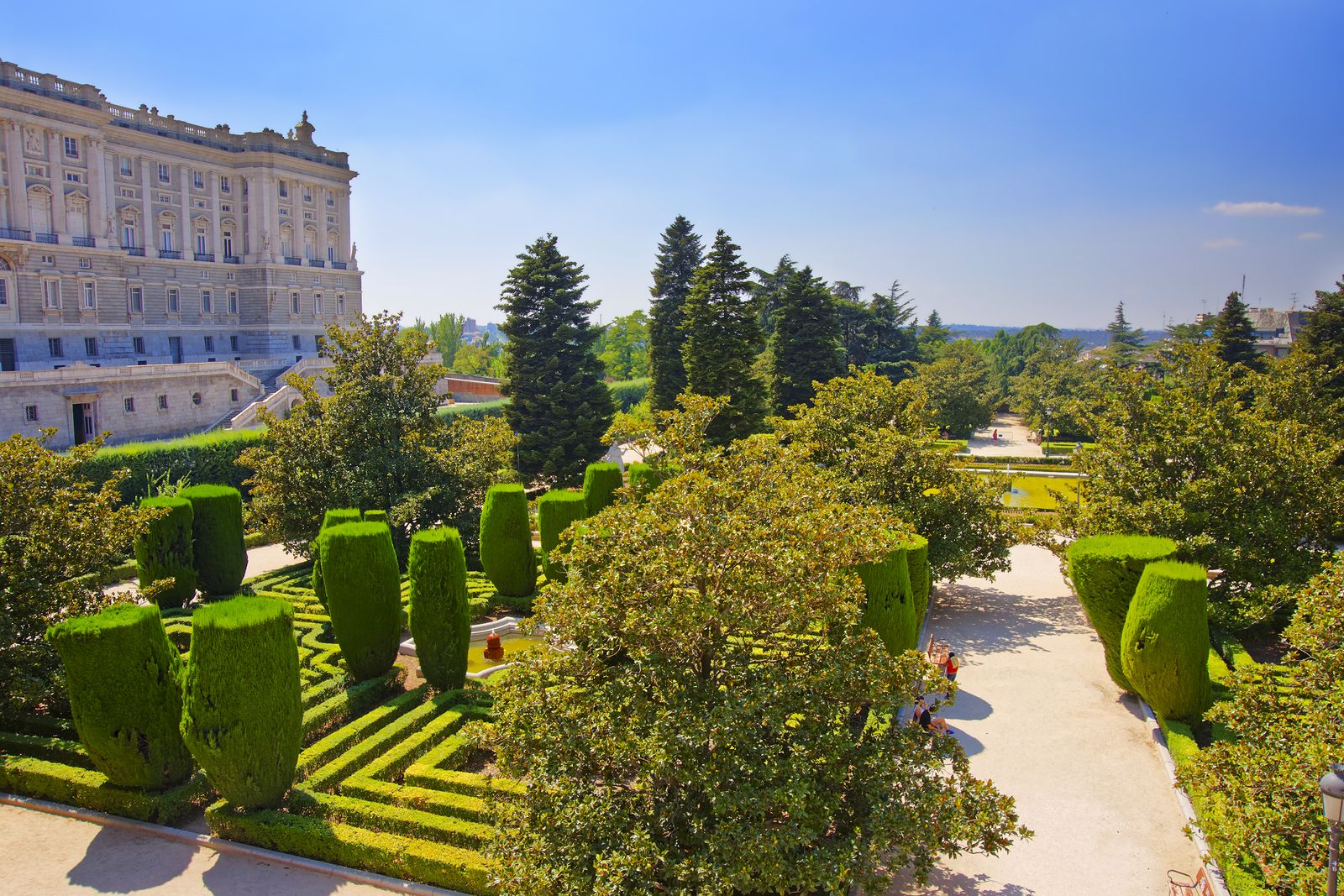 Rincones fresquitos para el Madrid más caluroso. Jardines de Sabatini