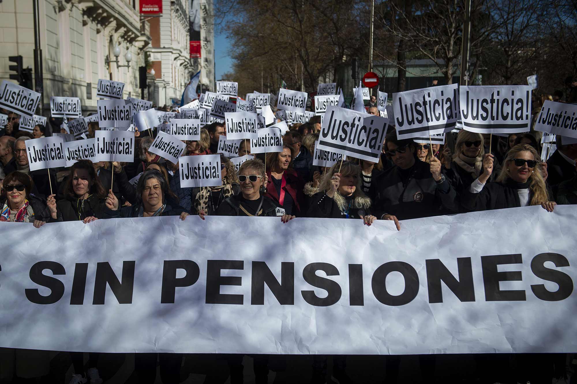 Abogados y procuradores volverán a reclamar pensiones dignas en una gran manifestación en Madrid. Foto: EuropaPress