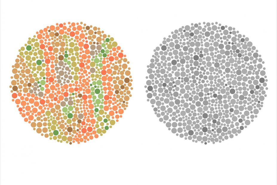 Buenas noticias para los daltónicos: el filtro salmón en las gafas ayuda en la percepción del color bigstock