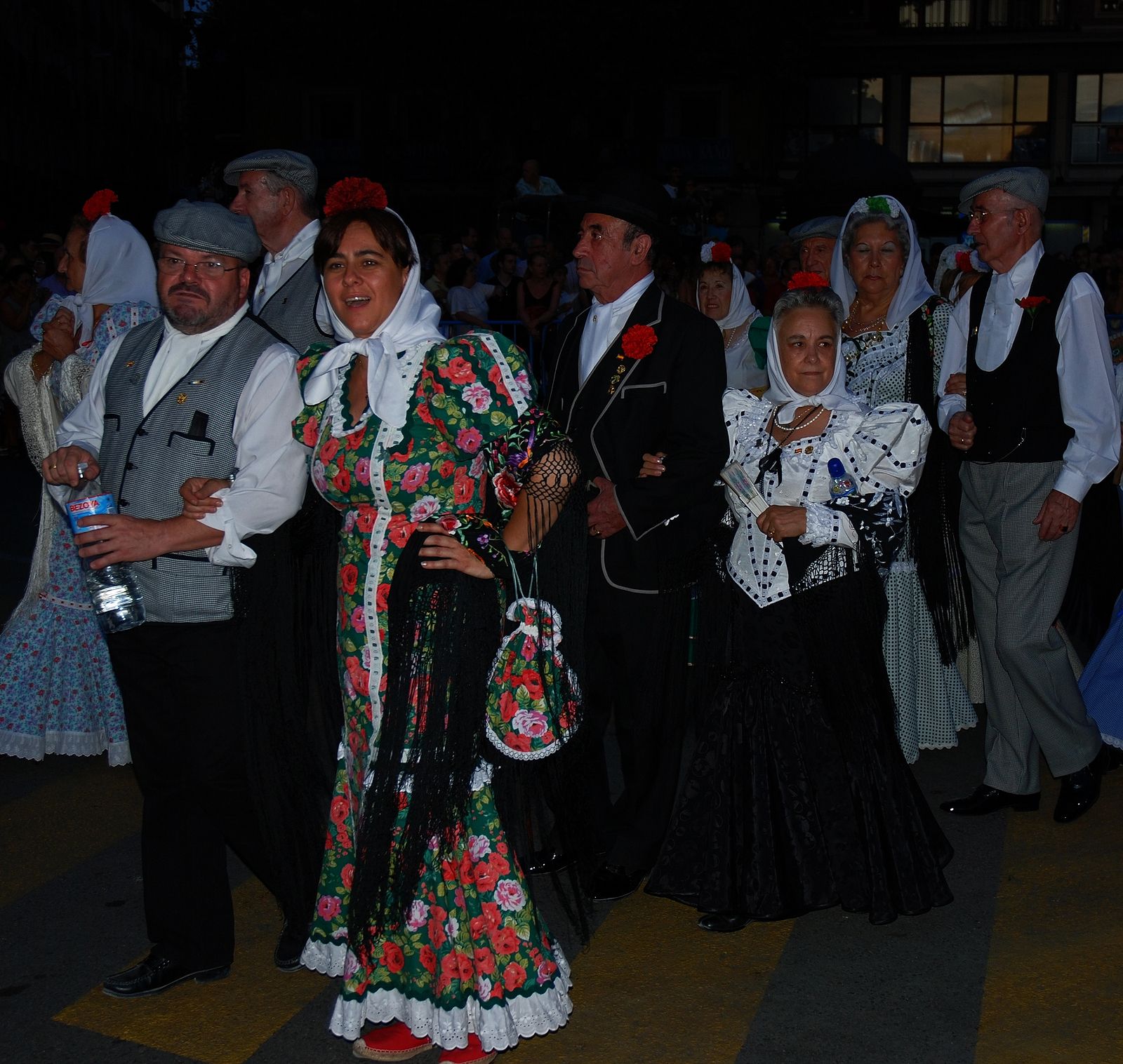 Chulapos en la Verbena de La Paloma en Madrid