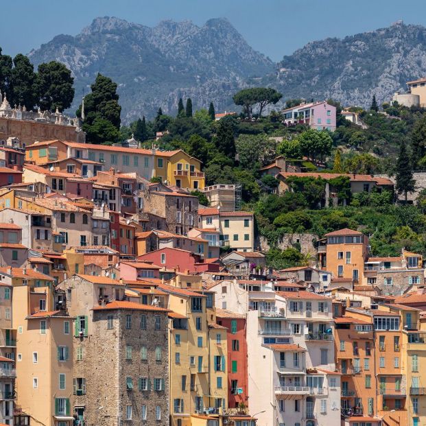 Menton, en la Costa Azul francesa, cerca de la frontera con Italia