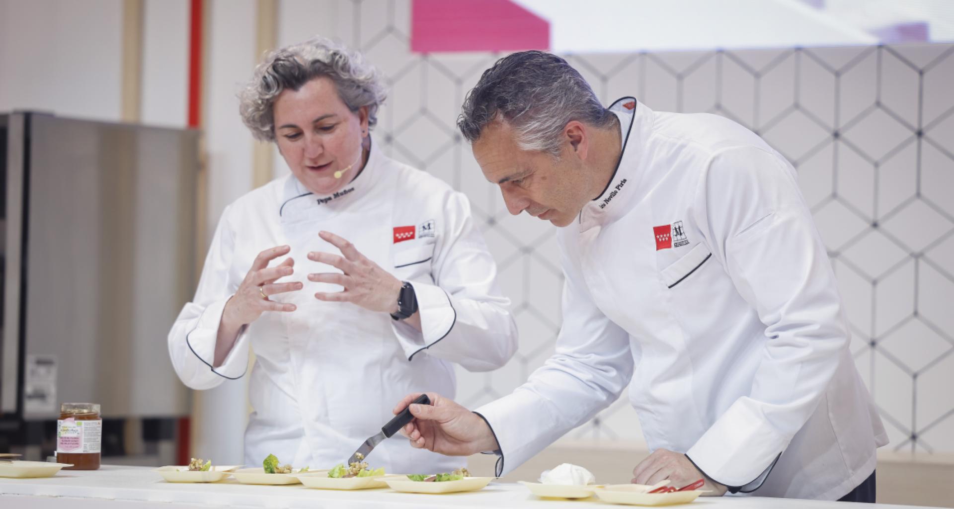 Productos madrileños como el vino, la carne o el aceite exhiben su calidad en el Salón Gourmets 2024. Foto: Comunidad de Madrid