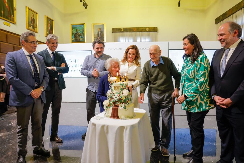 zaragoza homenaje centenarios