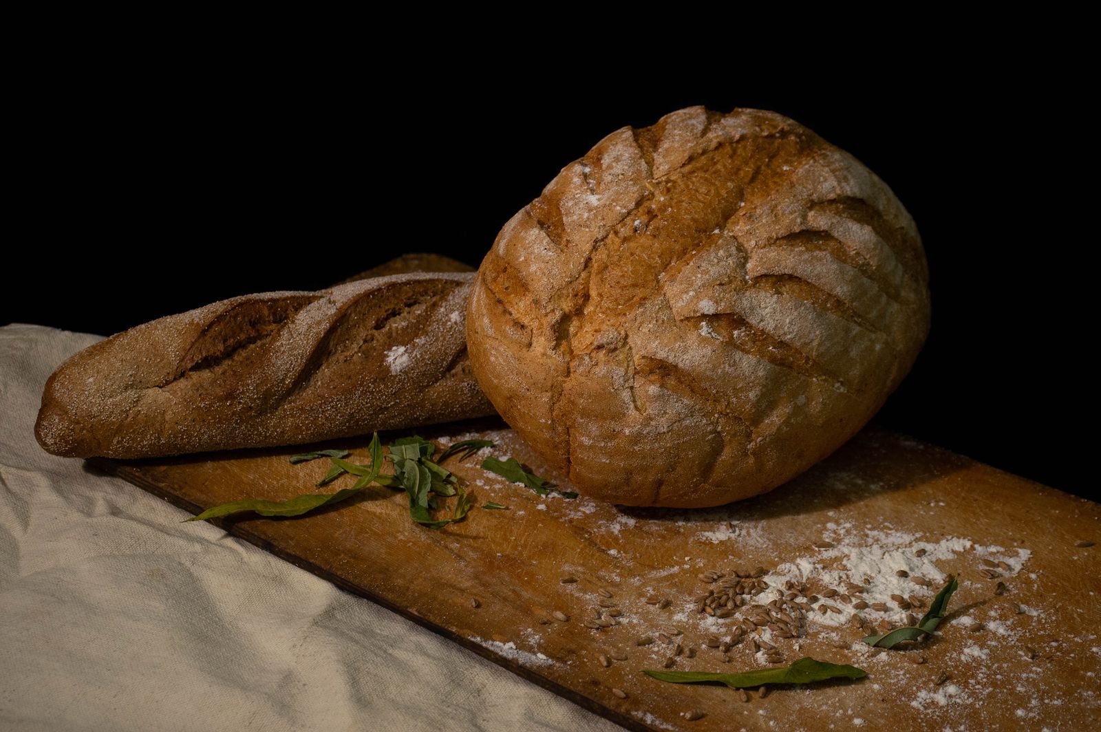 Distintos tipos de pan de leña