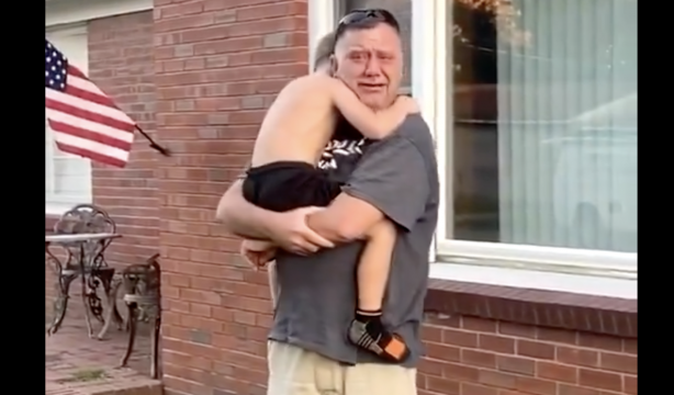 VÍDEO: La emoción de reencontrarte con tu nieto tras un año sin verle