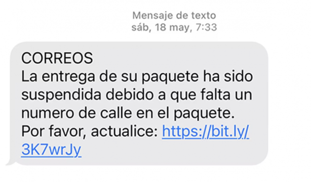 Alerta del INCIBE: Si recibes este SMS, puedes ser estafado Alerta del INCIBE: Si recibes este SMS, puedes ser estafado