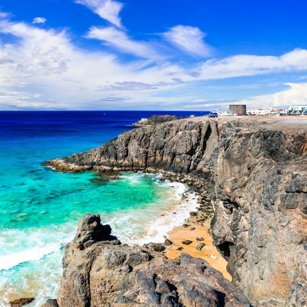 bigstock Fuerteventura  view of rocky  279575719