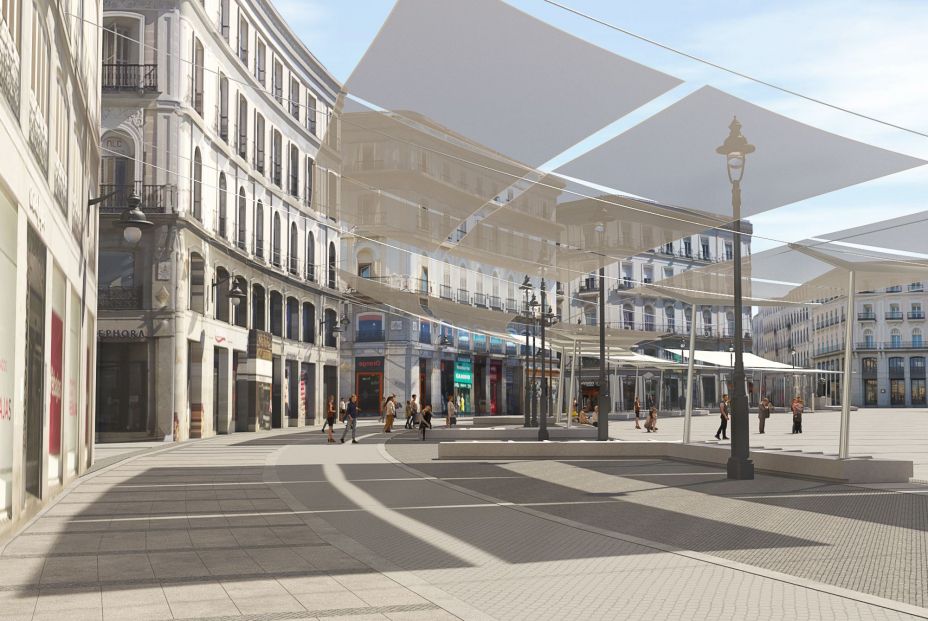 La Puerta del Sol tendrá sombra por primera vez en su historia: a falta de árboles, toldos