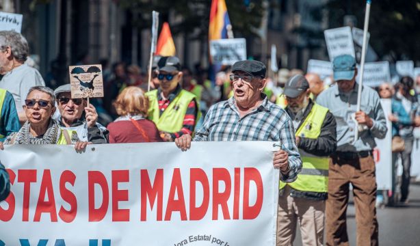 Los pensionistas calientan motores para la manifestación del 26 de octubre en Madrid