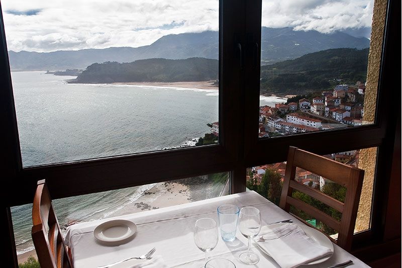 Restaurante El Mirador de Lastres en Asturias
