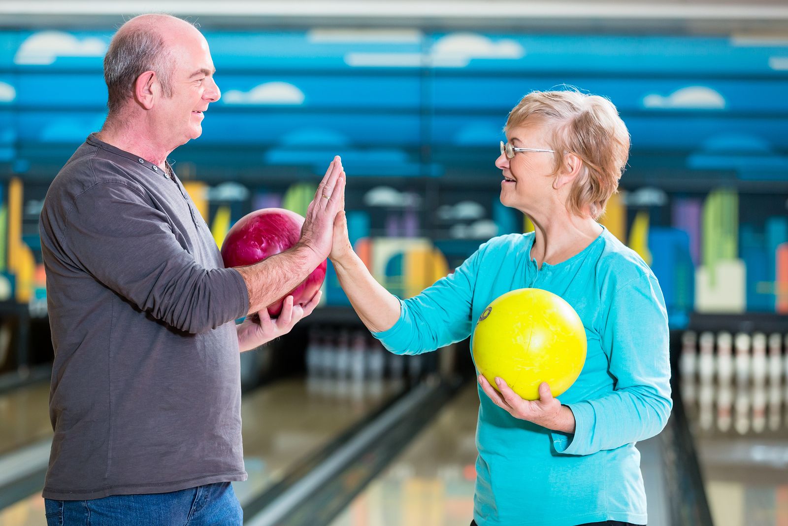 Jugando a los bolos en Madrid