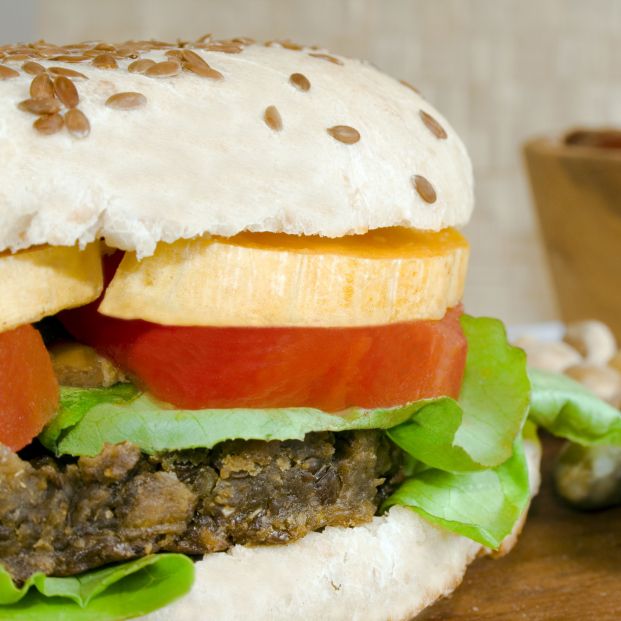 Hamburguesa vegetariana.