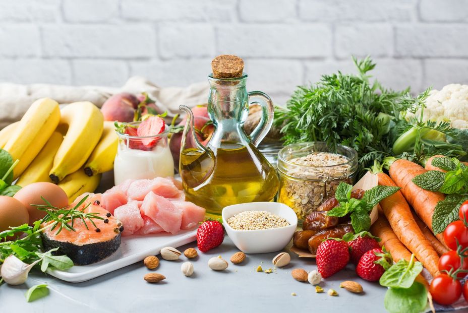 Alimentos de una dieta Mediterránea. Fuente: Bigstock Alimentos de una dieta Mediterránea. Fuente: Bigstock