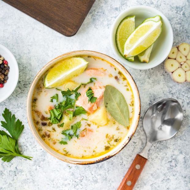 Sopa de salmón (BigStock)