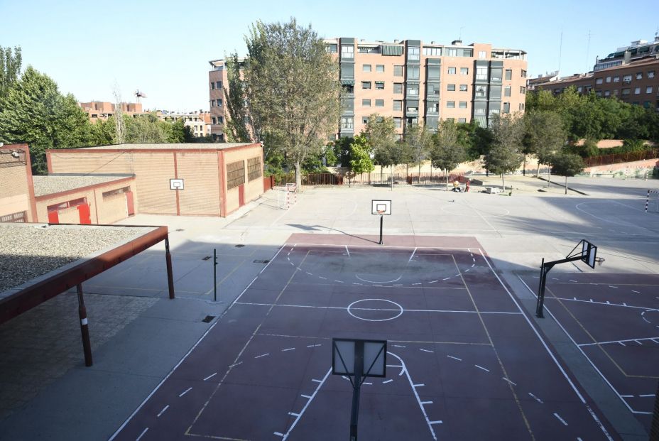 Patio del Colegio de Educación Infantil y Primaria (CEIP) ‘Joaquín Costa’ de Madrid 
