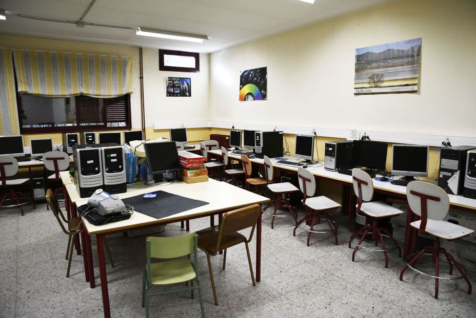 Aula de informática del Colegio de Educación Infantil y Primaria (CEIP) ‘Joaquín Costa’ de Madrid 