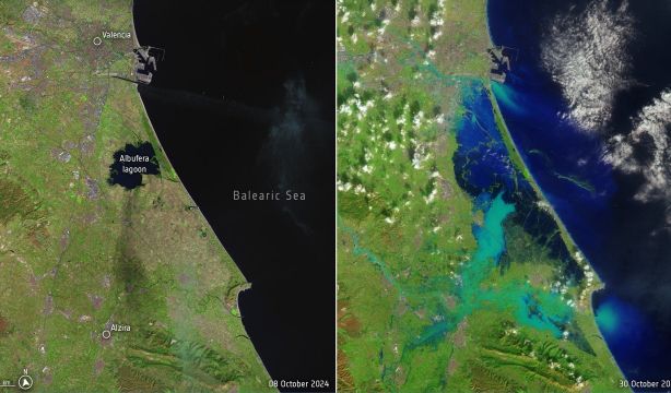 EuropaPress 6313861 publica imagenes satelite inundaciones valencia ayudar labores rescate