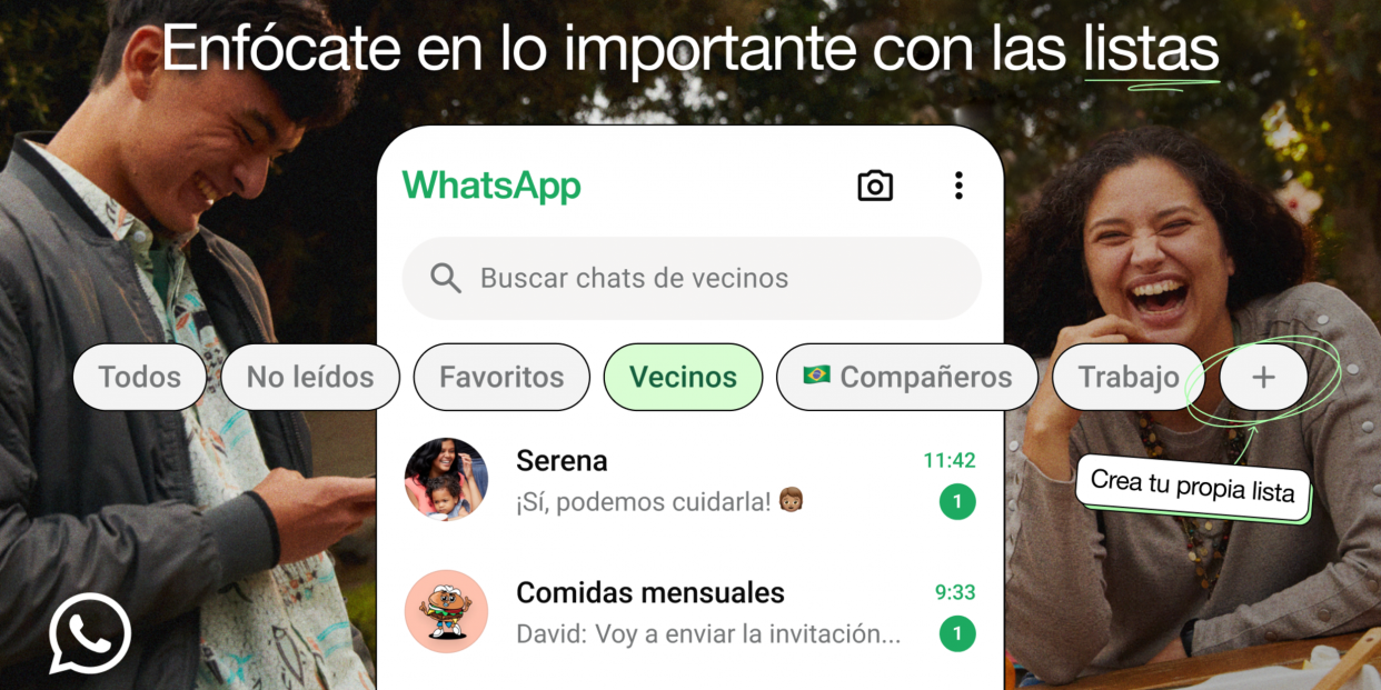 Nueva opción de listas. Fuente: WhatsApp Nueva opción de listas. Fuente: WhatsApp