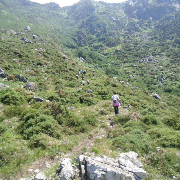 Sendero en la sierra de Capelada