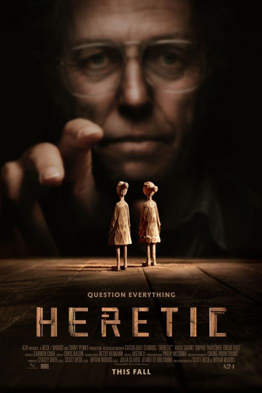 Cartel de la película 'Heretic'. Fuente: A24 Cartel de la película 'Heretic'. Fuente: A24