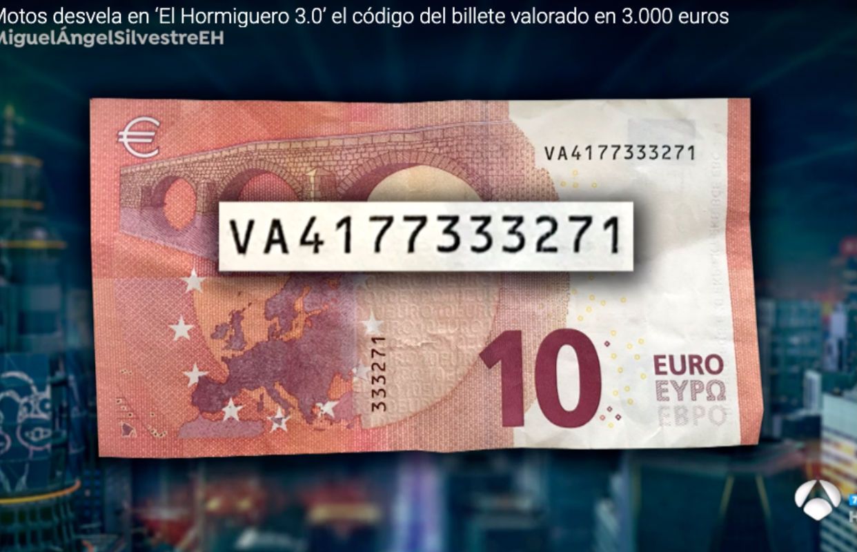 Billete de 10 euros que vale 6.000