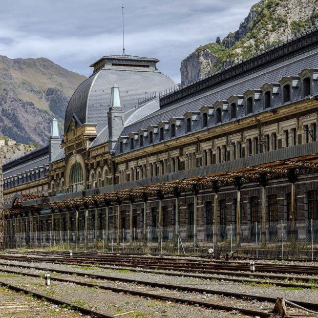 Estación de Canfranc en la provincia de Huesca