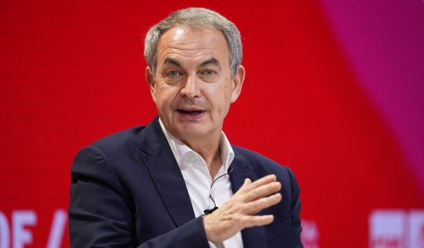 El expresidente José Luis Rodríguez Zapatero, intervieniendo en el Congreso Federal del PSOE (2024). Fuente: Joaquin Corchero / Europa Press