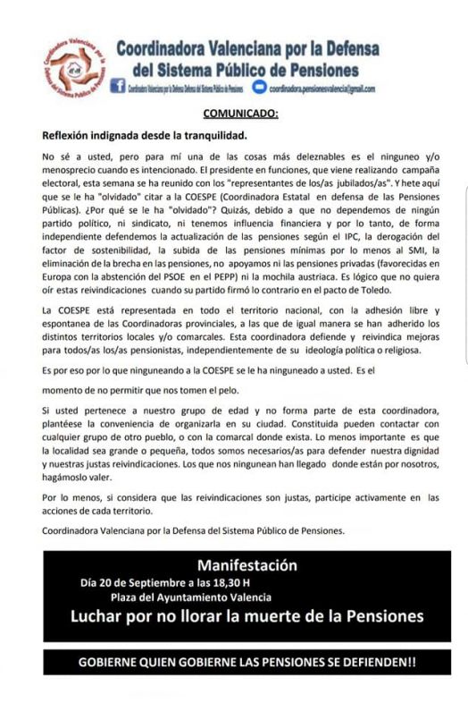 Coordinadora valenciana