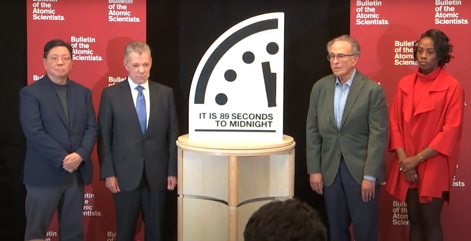 El reloj del Apocalipsis sitúa a la humanidad un segundo más cerca del fin del mundo El reloj del Apocalipsis sitúa a la humanidad un segundo más cerca del fin del mundo