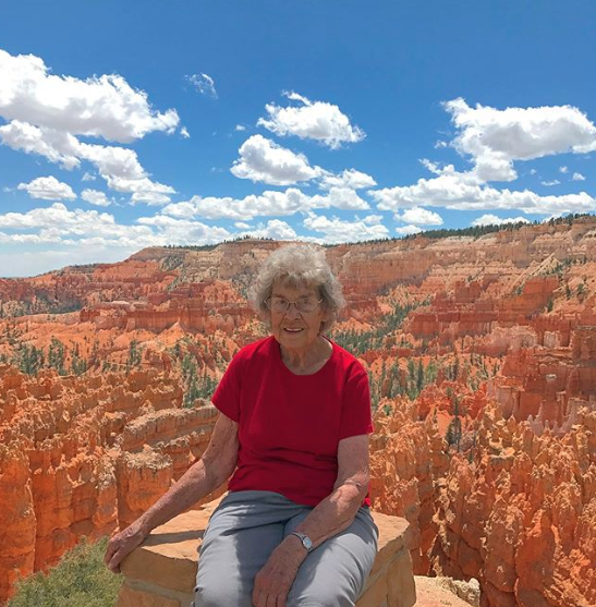 Joy Ryan. Foto: @grandmajoysroadtrip Joy Ryan. Foto: @grandmajoysroadtrip