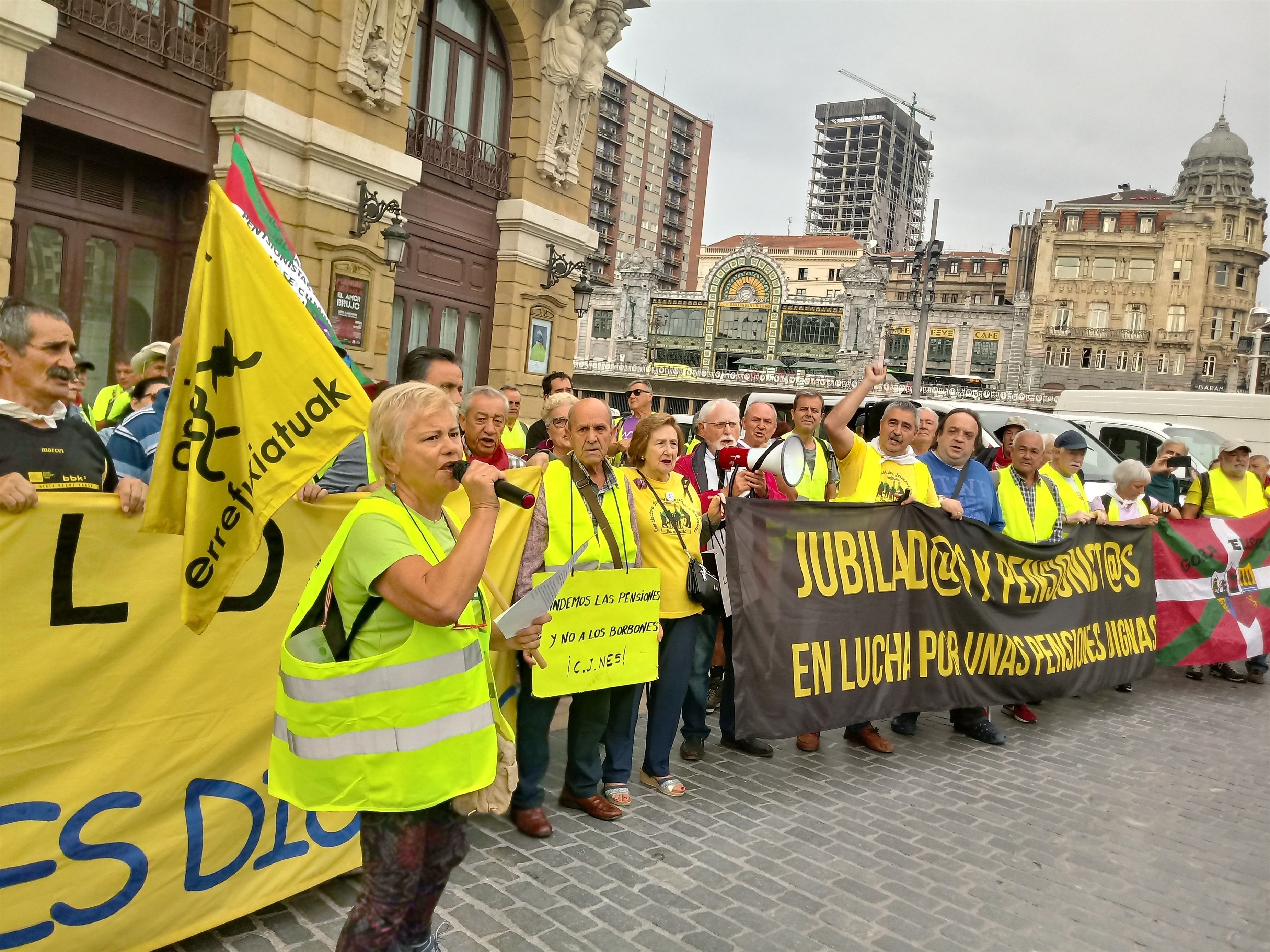 Pensionsitas realizan una marcha hacia Madrid
