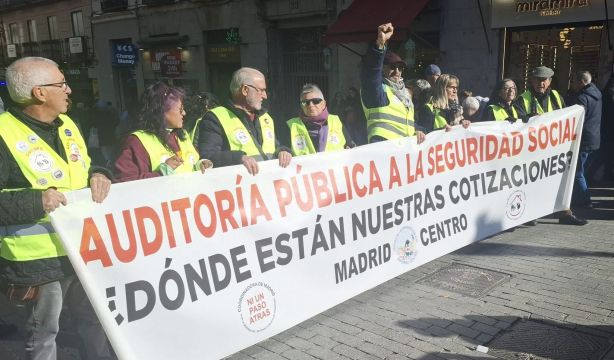 Pensionistas madrileños se manifiestan este miércoles 19: exigen igualar la paga mínima al SMI