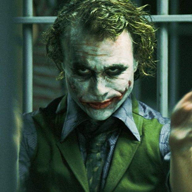 Ledger como El Joker en El caballero oscuro