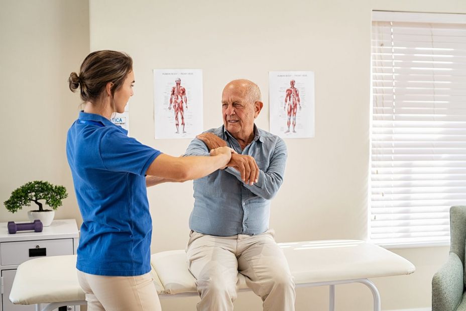 bigstock Physiotherapist helping senior 435290423 bigstock Physiotherapist helping senior 435290423