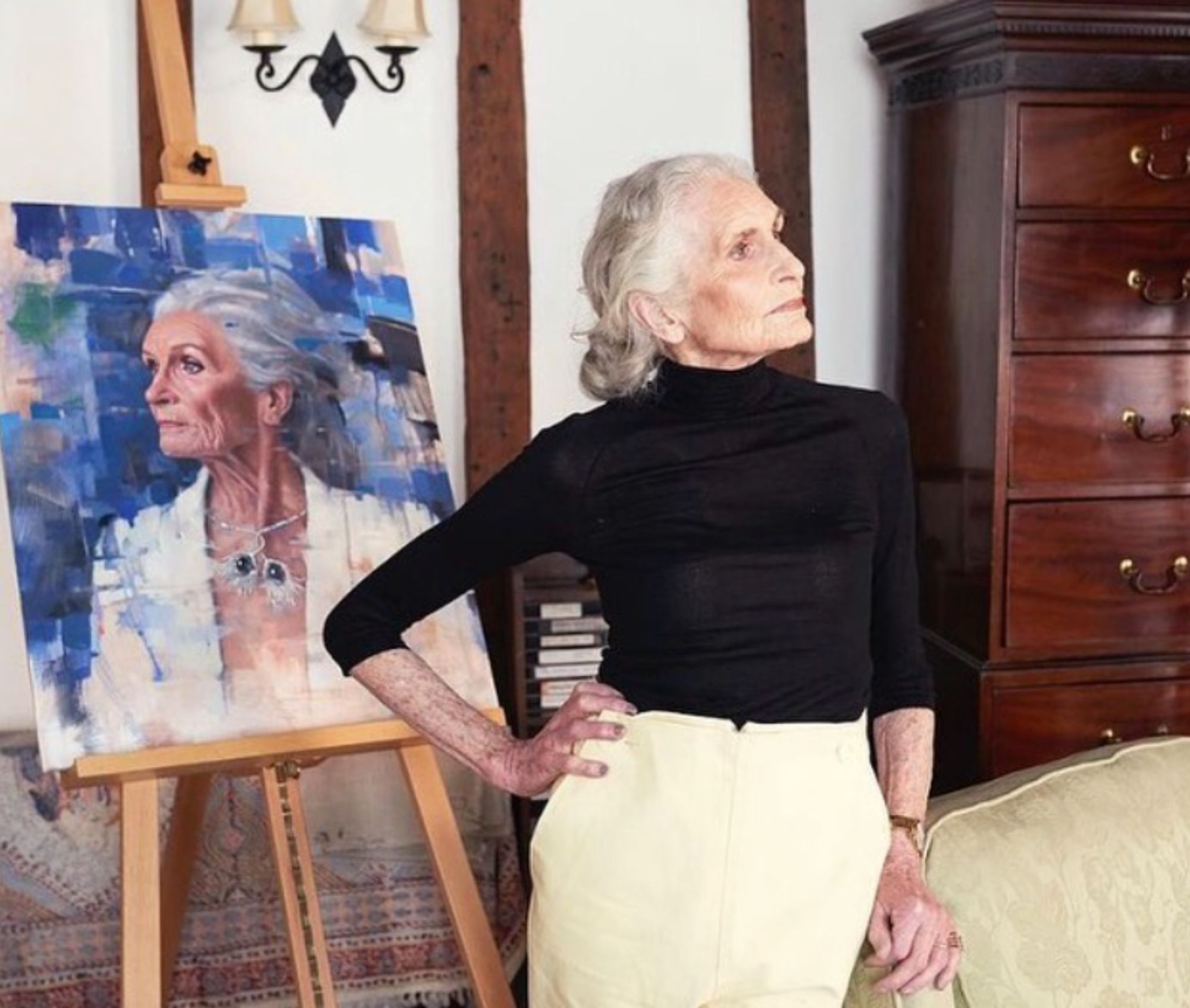 Los trucos para mantenerse en forma de Daphne Selfe, modelo a los 96 años (Instagram: Daphne Selfe)