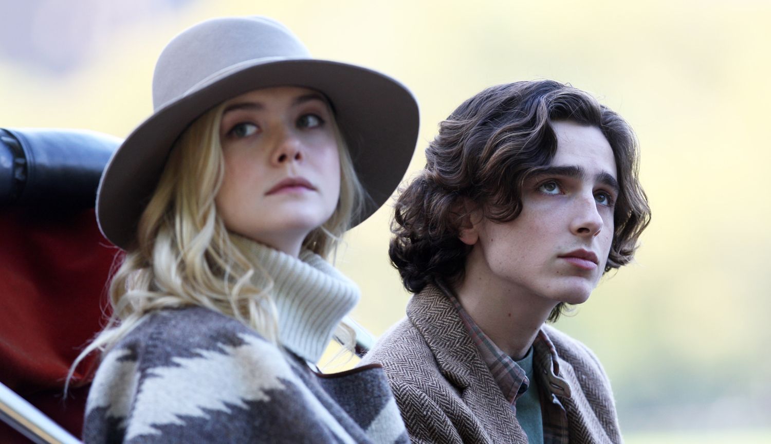 Chalamet y Fanning en 'Un día en Nueva York'